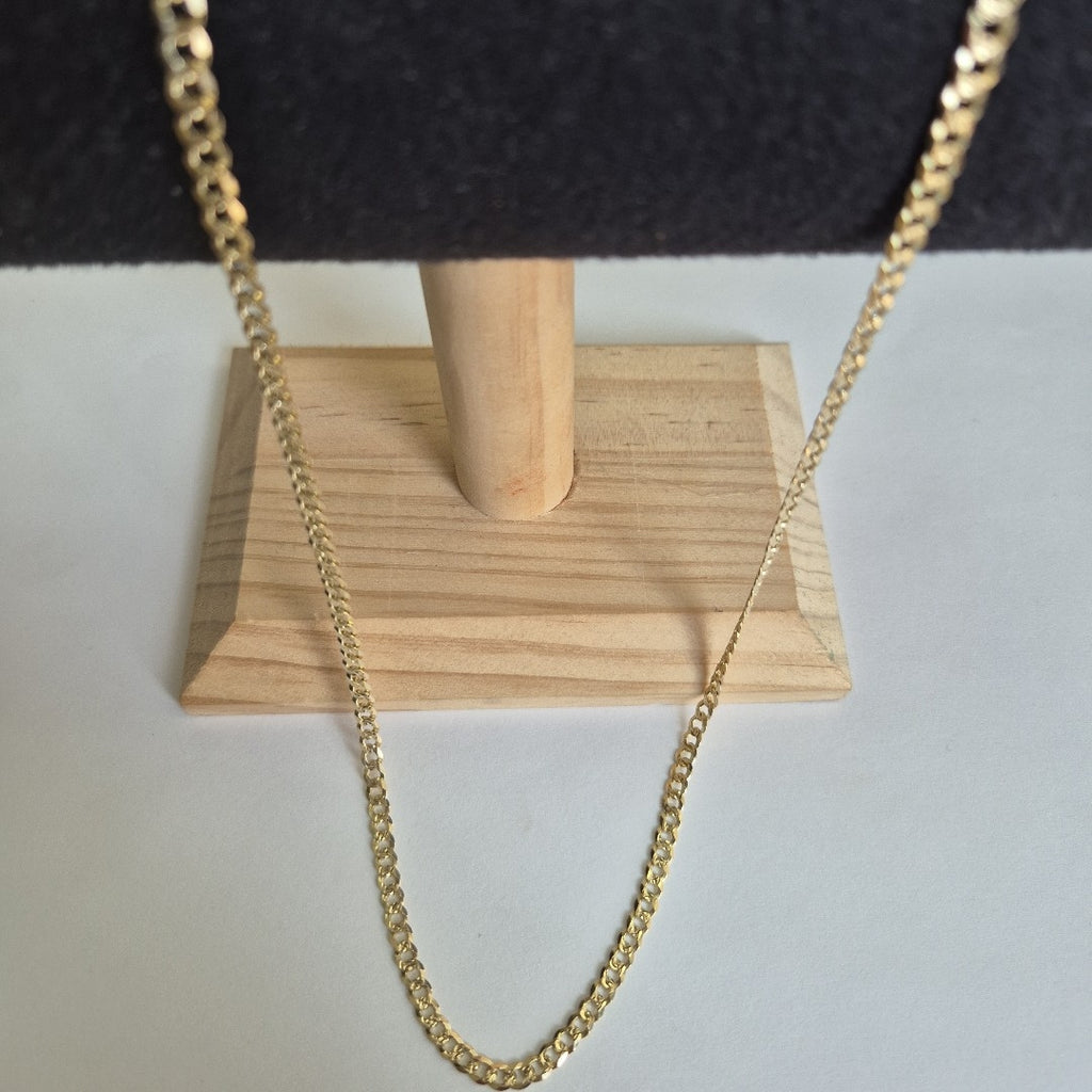 CADENA BARBADA DIAMANTADA 11.31GR 55 CM CM (NUEVO)