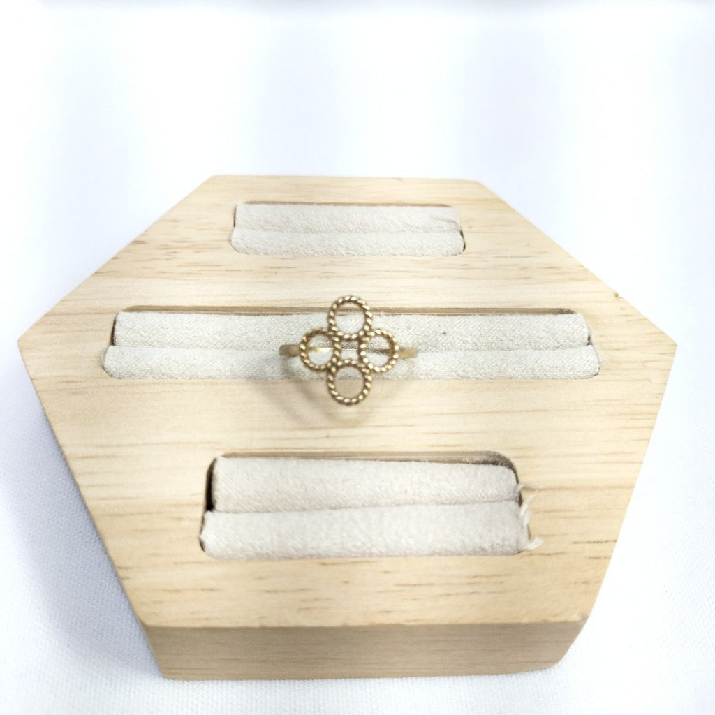 10102ANI75370A506 FRD10 ANILLOS DAMA ORO 10K 1.4GRS (NUEVO)