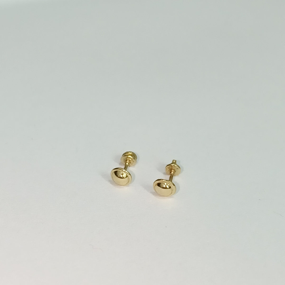 BROQUELES ORO 14K 1 (NUEVO)