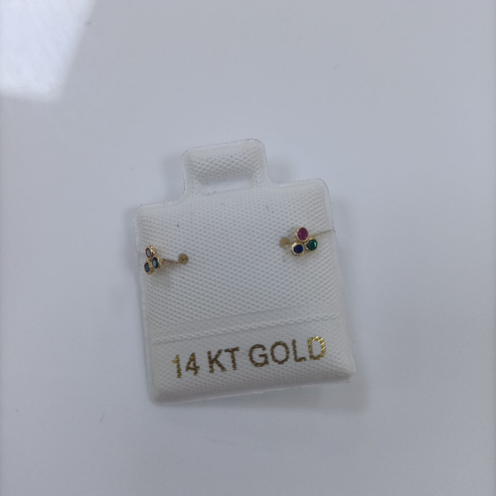 BROQUELES ORO 14K 1 (NUEVO)