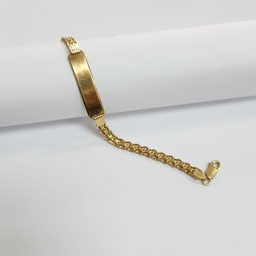 K1 12,20 GRMS 18 K ESPECIFICACIONES COMPLEMENTARIAS ESCLAVA ORO 18K GASTADA MAL (SEMINUEVO)