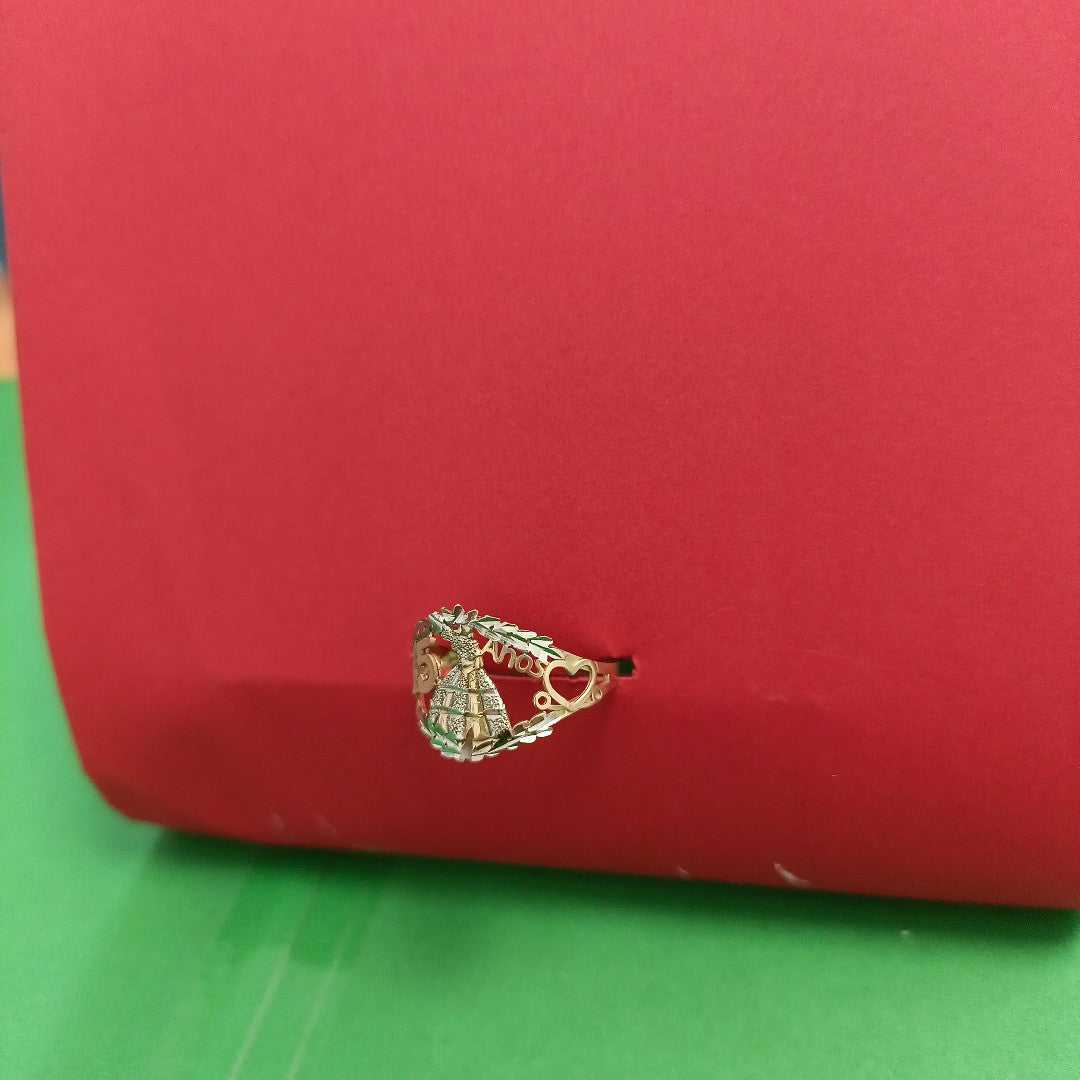 ANILLO CONMEMORATIVO. ORO. 10 K 1.3 GRMS (SEMINUEVO)