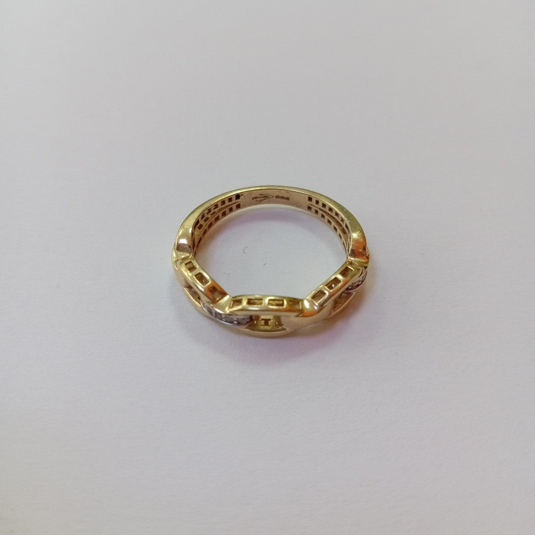 10950ANI99680B038 FRD15 ANILLOS DAMA ORO 14K 2.3GRS (NUEVO)
