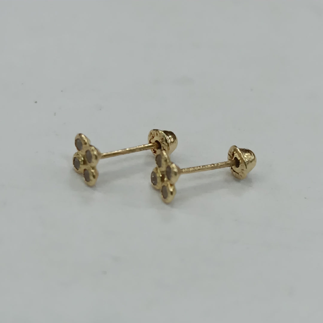 BROQUELES ORO 14K 1 (NUEVO)