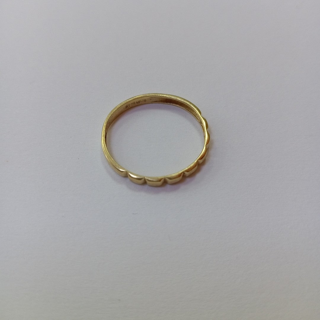 10468AND00075B1508 FRD6 ANILLO ORO AMARILLO CON RECTANGULOS ENMEDIOS ORO 14K 1GRS (NUEVO)