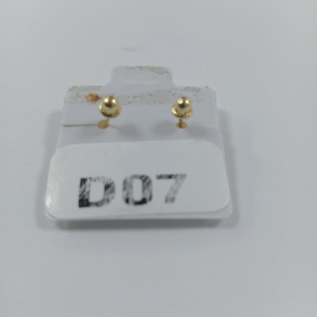 BROQUELES ORO 10K 1 (NUEVO)