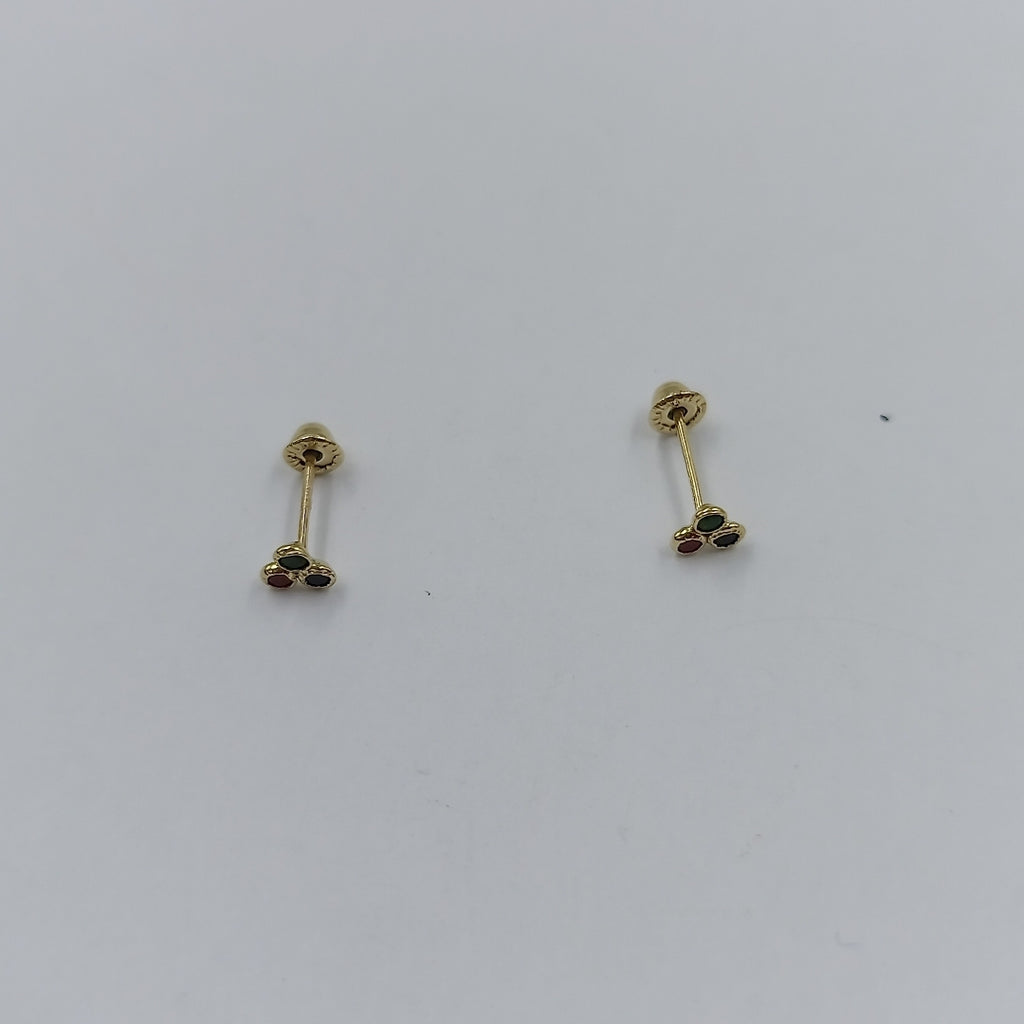 BROQUELES ORO 14K 1 (NUEVO)