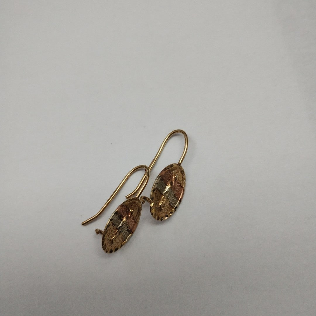ARETES PAR. ORO COMBINADO. 10 K 1.3 GRMS (SEMINUEVO)