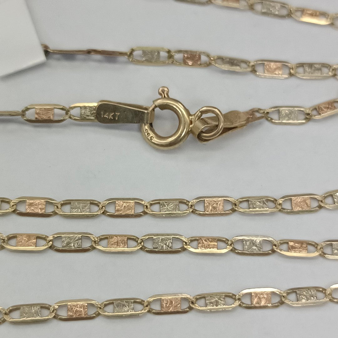 CADENA. ORO. 14 K 3.1 GRMS (SEMINUEVO)