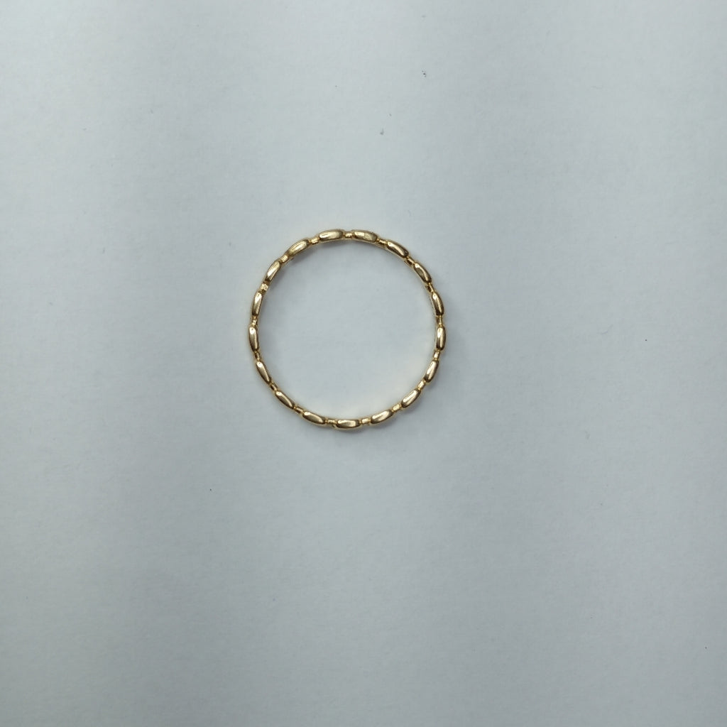 10248AND00070B4673 FRD23 ANILLO DE ÓVALOS PULIDOS ORO 14K 1.2GRS (NUEVO)