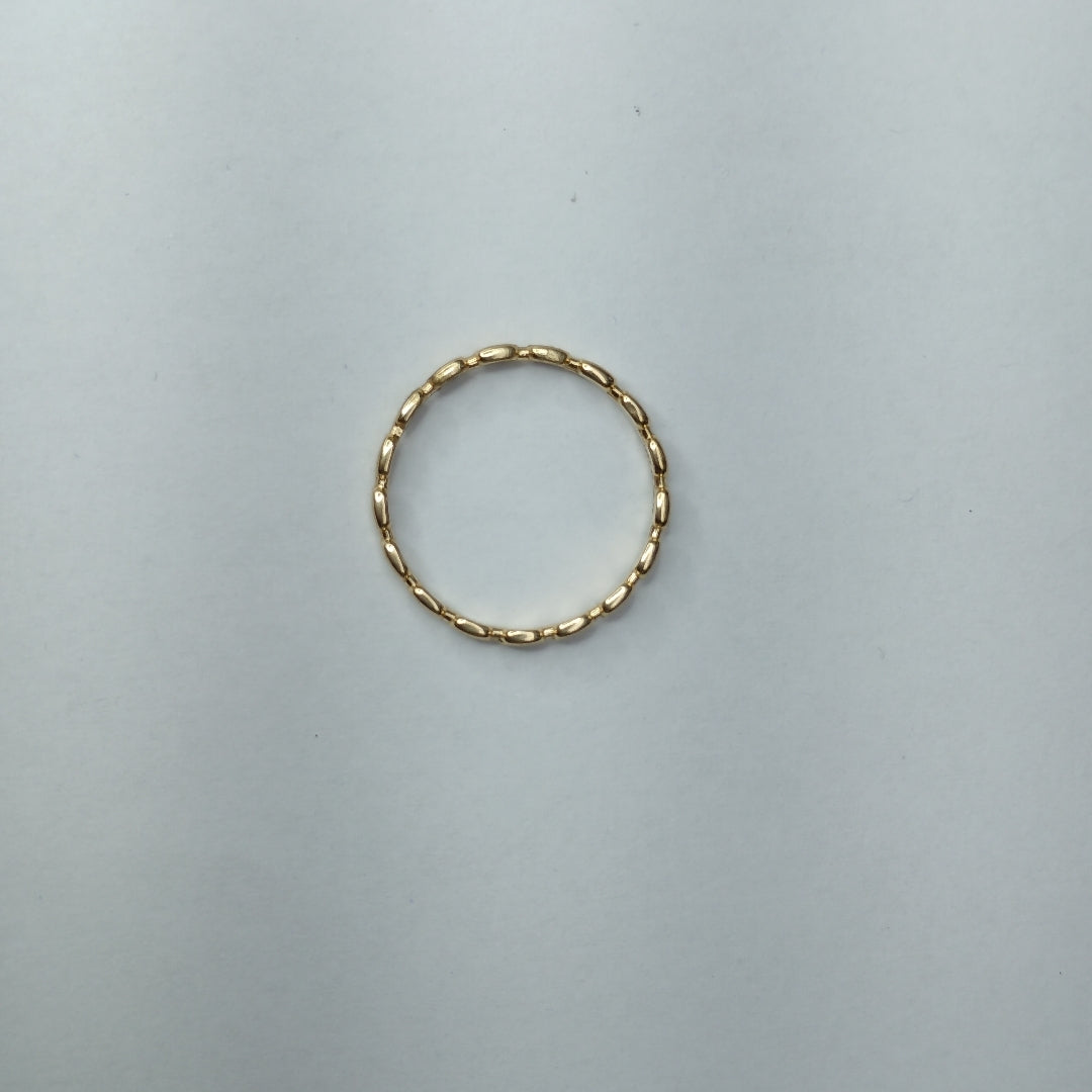 10248AND00070B4673 FRD23 ANILLO DE ÓVALOS PULIDOS ORO 14K 1.2GRS (NUEVO)