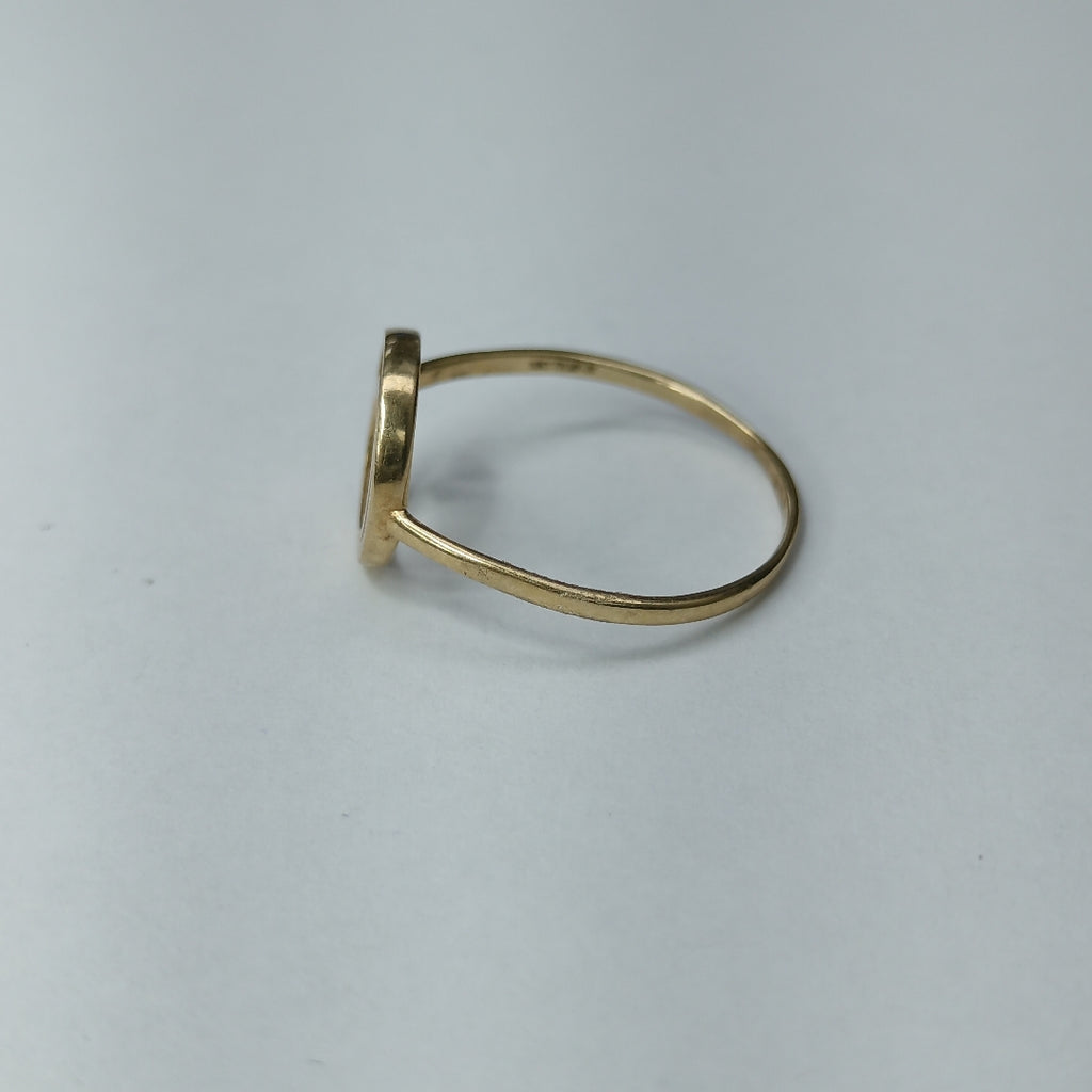 10283AND00070A3576 FRD19 ANILLO DOBLE CIRCULO ORO 10K 1GRS (NUEVO)