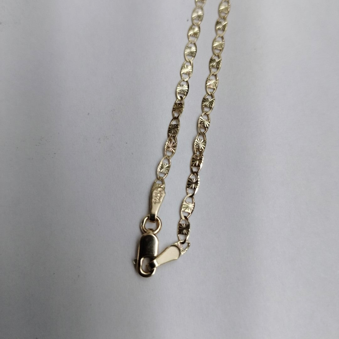 CADENA TEJIDO MARINERO 3.71GR 55 CM (NUEVO)