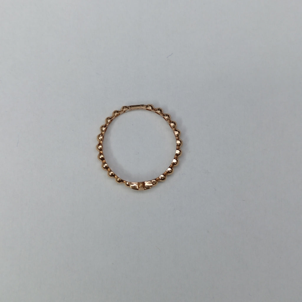 10326AND48360B483 FRD3 ANILLO DE BOLITAS CON UNA ESTRELLA EN MEDIO O/R ORO 14K 1.1GRS (NUEVO)