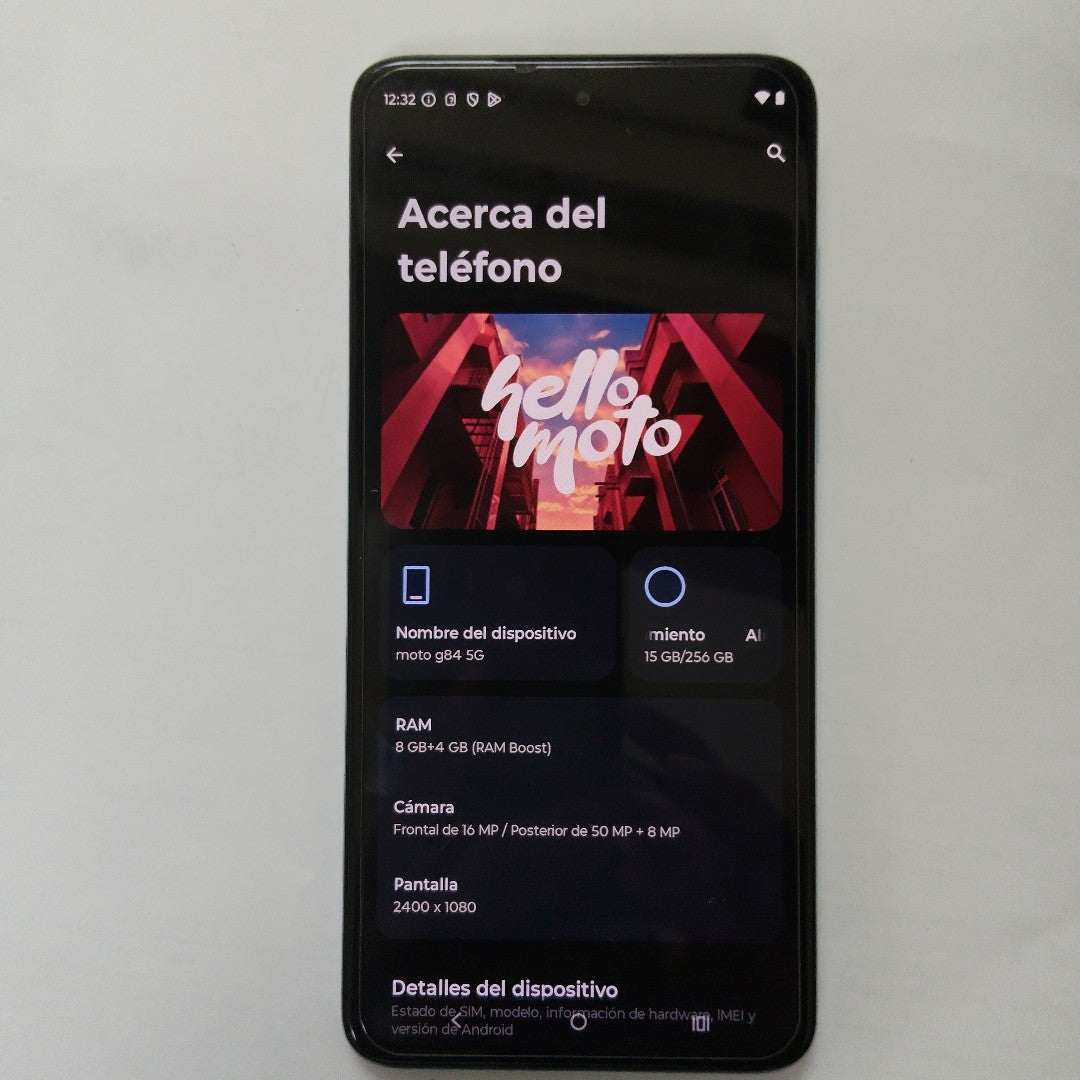 CELULAR MOTOROLA MOTO G84 XT2347-1 (2023) 256 GB 8 GB RAM (SEMINUEVO)