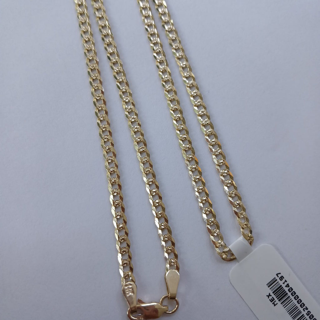 CADENA BARBADA DIAMANTADA 12.51GR 60 CM CM (NUEVO)