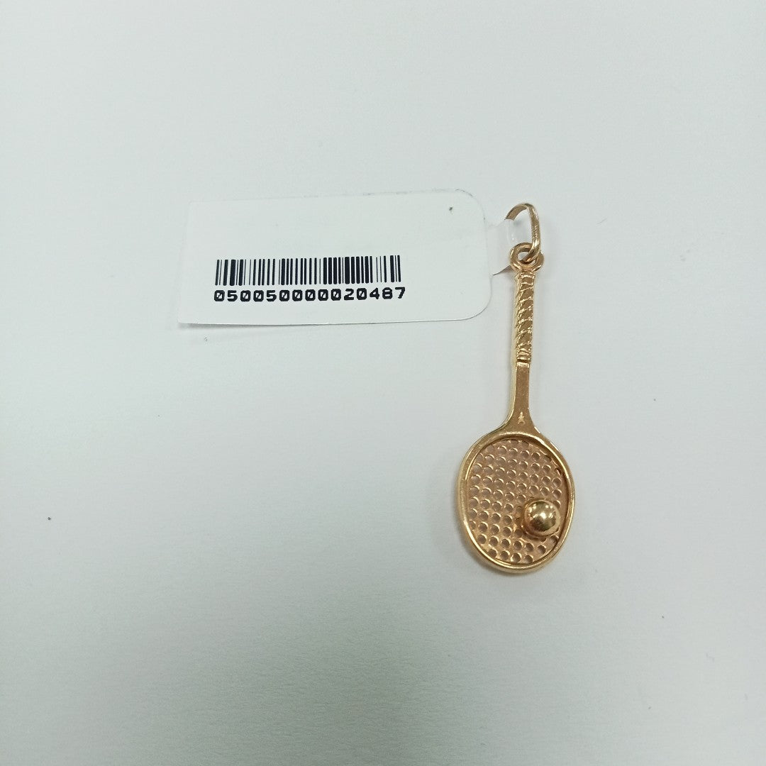 10221DIJ00000B1870 FRD23 DIJE DE RAQUETA ORO 14K 1.2GRS (NUEVO)