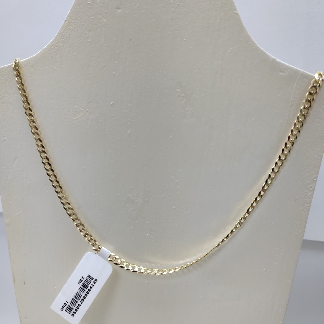 CADENA BARBADA DIAMANTADA 12.11GR 60 CM CM (NUEVO)