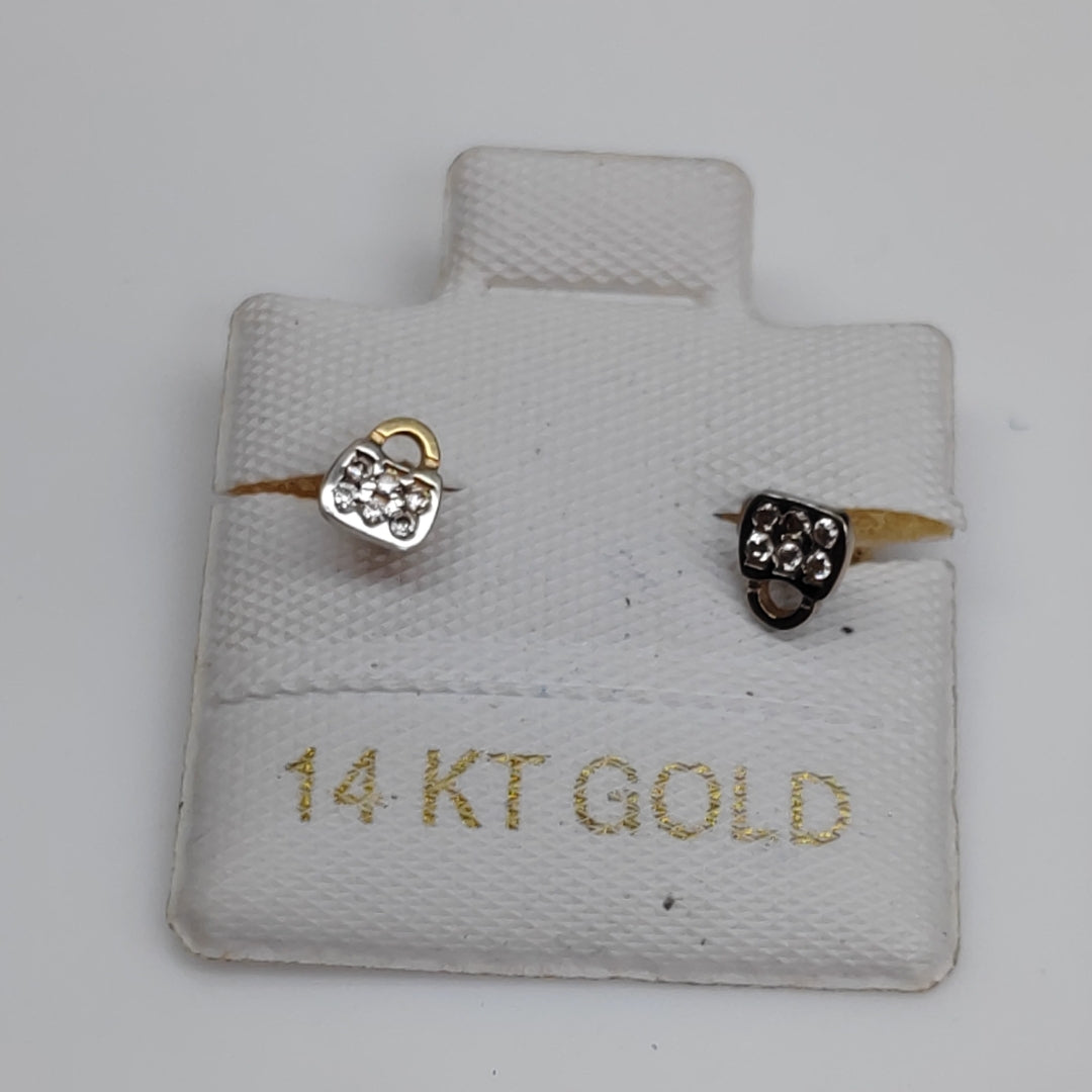 BROQUELES ORO 14K 1 (NUEVO)