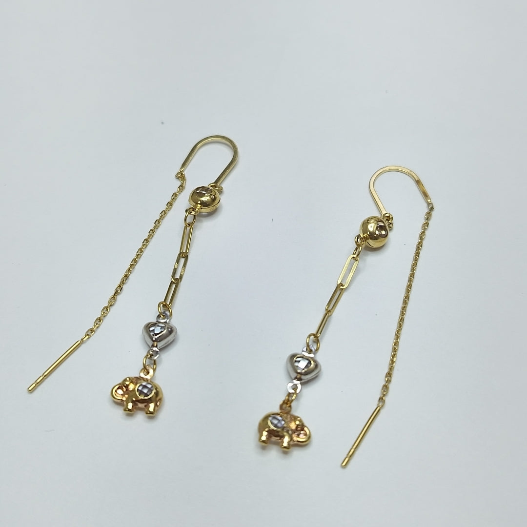 ARETES PAR ORO 14 K 3.1 GRMS (SEMINUEVO)