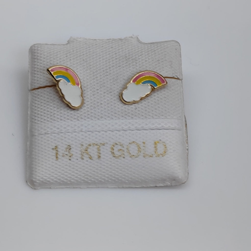 BROQUELES ORO 14K 1 (NUEVO)