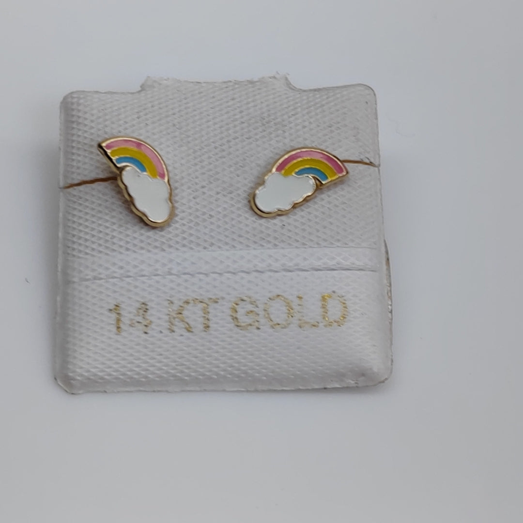 BROQUELES ORO 14K 1 (NUEVO)