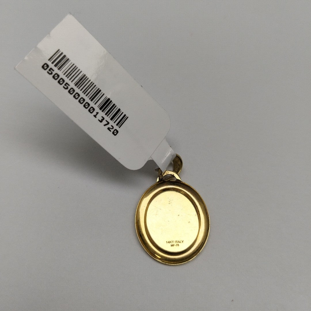 10275REL00000B784 FRD12 MEDALLA DE PRIMERA COMUNION NIÑO ORO 14K 0.9GRS (NUEVO)