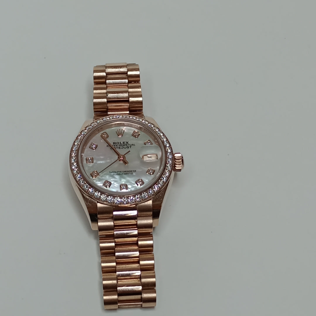 RELOJ CAJA Y PULSO ORO. ORO. 18 K 108.7 GRMS (SEMINUEVO)