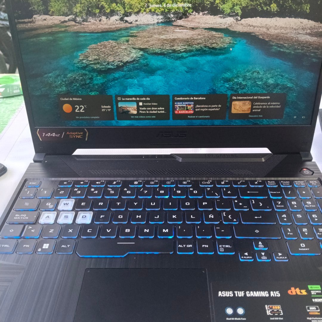 LAPTOP ASUS TUF GAMING A15 FA506NF-HN030W (2024) 512 GB SSD 8 GB RAM (SEMINUEVO)