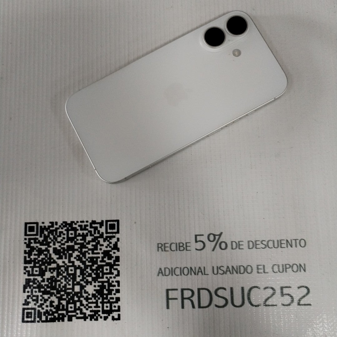 CELULAR APPLE IPHONE 16 A3288 (2024) 128 GB 8 GB RAM (SEMINUEVO)
