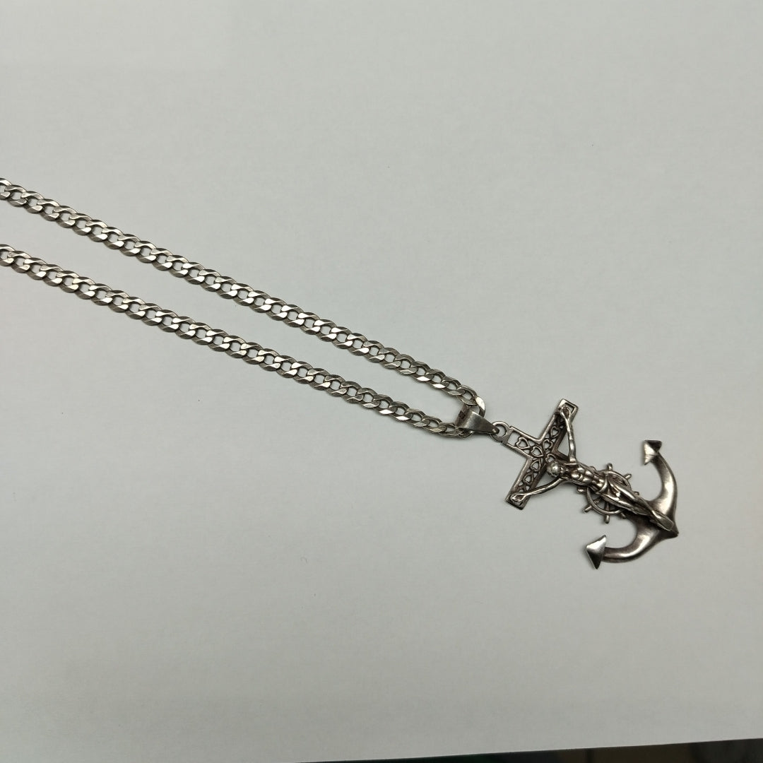 CADENA, DIJE. PLATA. 47.4 GRMS (SEMINUEVO)