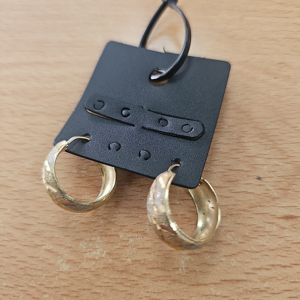 ARRACADAS PAR ORO,RODIADO 10 K 4,20 GRMS (SEMINUEVO)