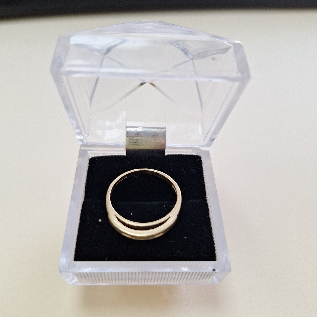 10182ANC00065B588 FRD5 SOLITARIO CON CIRCONIA EN BASE CRUZADA O/B ORO 14K 2GRS (NUEVO)