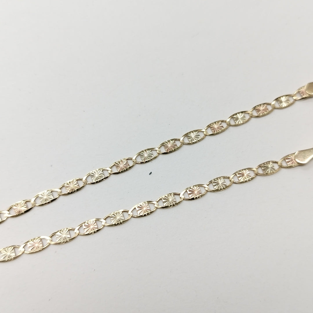 PULSERA TEJIDO MARINERO 3.81GR 23 CM (NUEVO)