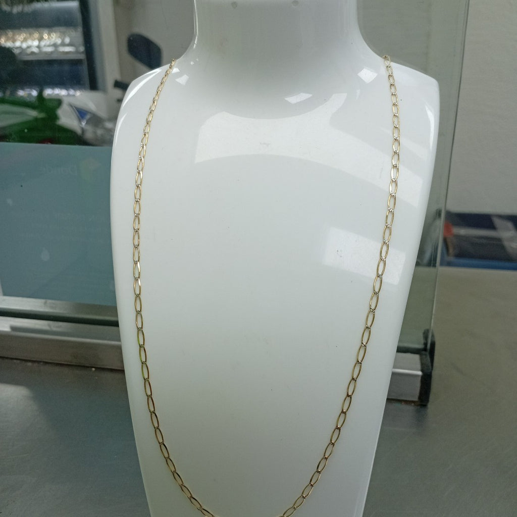 K1 4,10 GRMS 14 K ESPECIFICACIONES COMPLEMENTARIAS CADENA DIAMANTADA TEJIDO ESLA (SEMINUEVO)