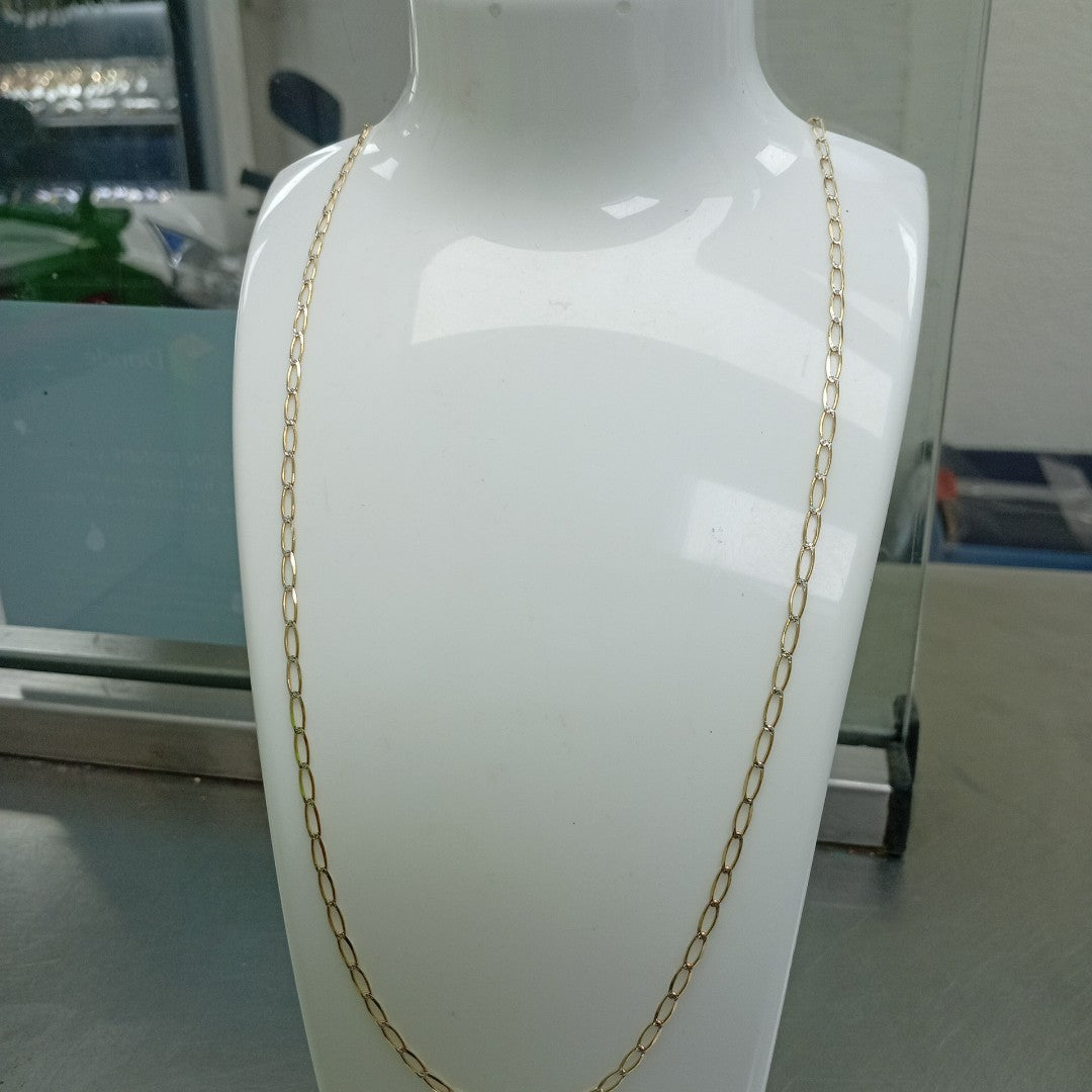 K1 4,10 GRMS 14 K ESPECIFICACIONES COMPLEMENTARIAS CADENA DIAMANTADA TEJIDO ESLA (SEMINUEVO)