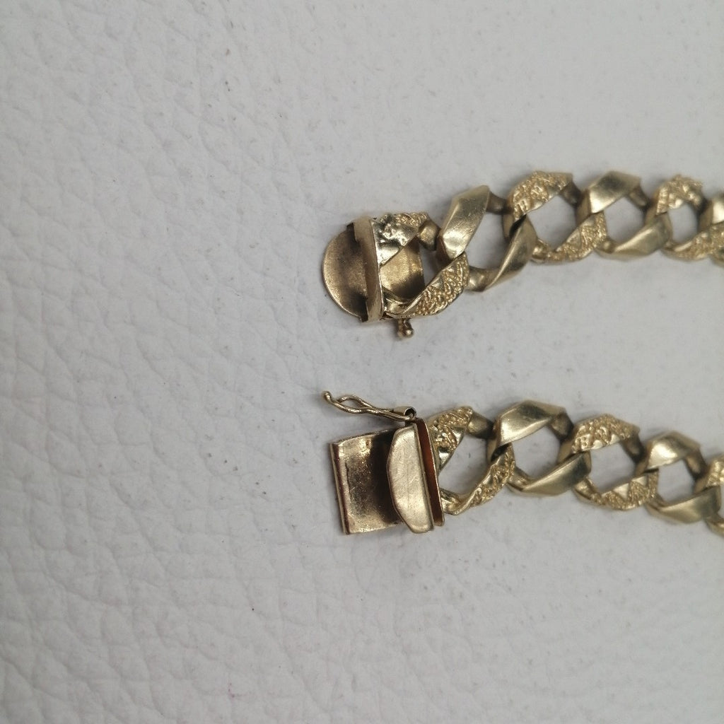 K1 35,10 GRMS 14 K ESPECIFICACIONES COMPLEMENTARIAS PULSERA ORO 14K TEJ ESLABON (SEMINUEVO)