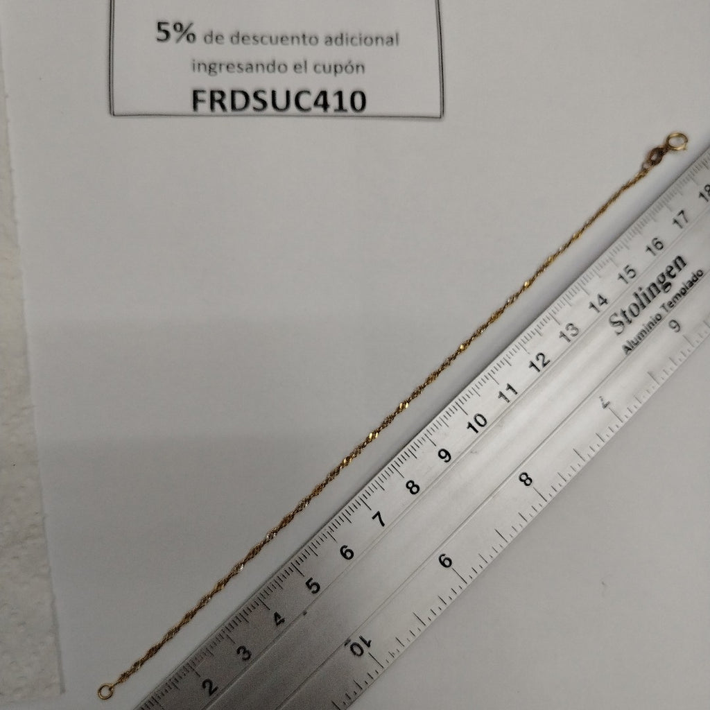 K1 1,10 GRMS 14 K ESPECIFICACIONES COMPLEMENTARIAS PULCERA (SEMINUEVO)