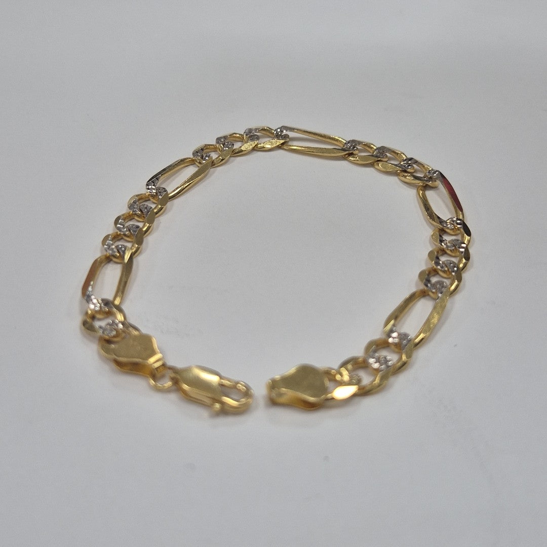 PULSERA 3 X 1 DIAMANTADA 14.3GR 21 CM (NUEVO)
