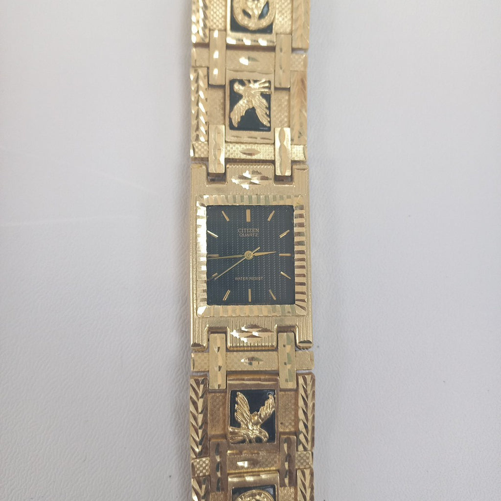 RELOJ CAJA ACERO PULSO ORO. ORO. 14 K 69.3 GRMS (SEMINUEVO)