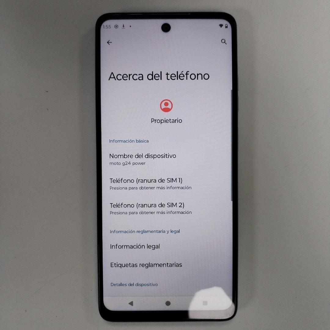 CELULAR MOTOROLA MOTO G24 POWER XT2425-1 (2024) 256 GB 8 GB RAM (SEMINUEVO)