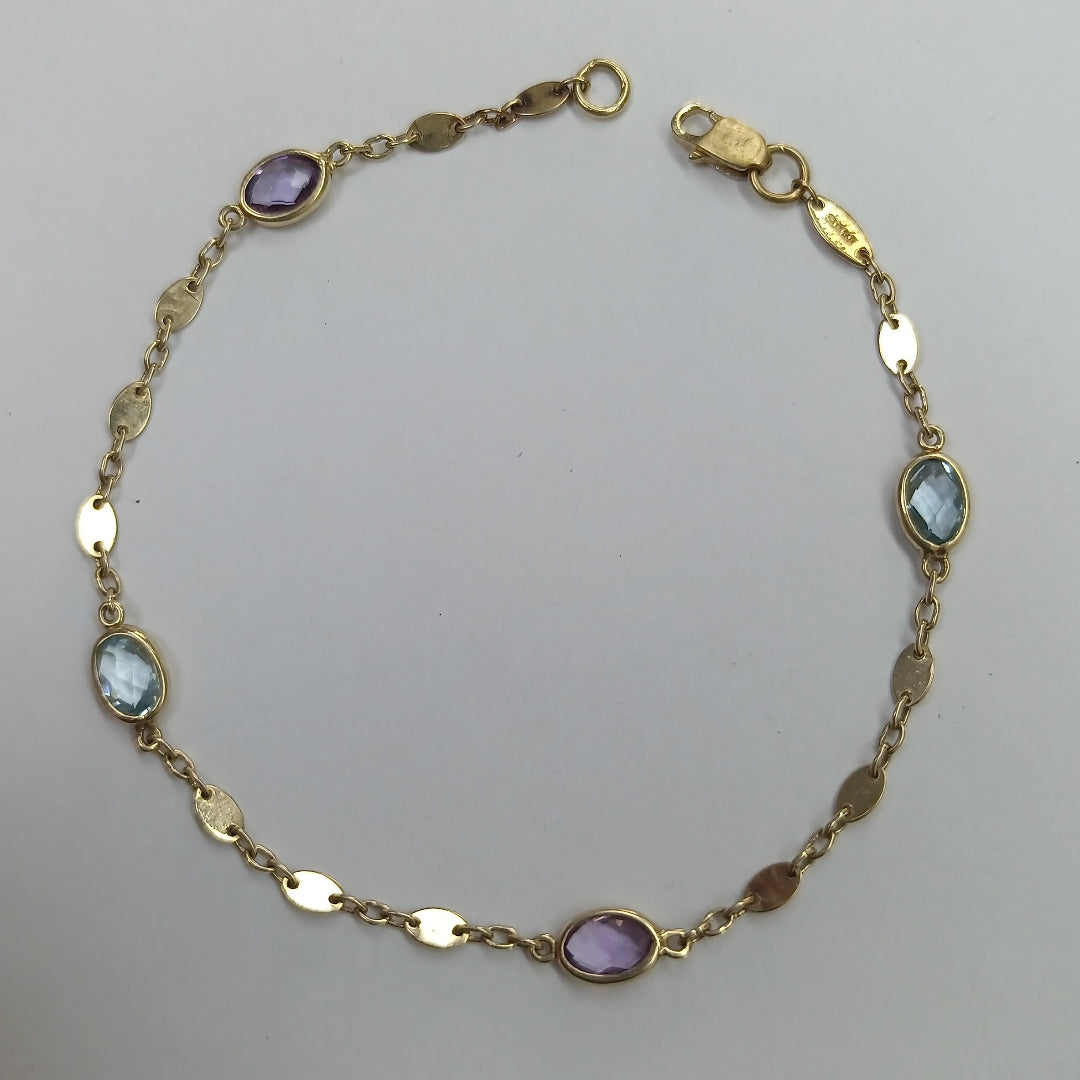 K1 2,50 GRMS 14 K ESPECIFICACIONES COMPLEMENTARIAS PULSERA TEJ ESPECIAL CON 4 PI (SEMINUEVO)