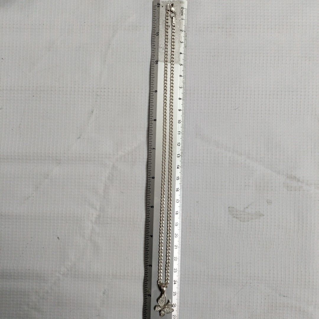 CADENA, DIJE. PLATA. 9.1 GRMS (SEMINUEVO)