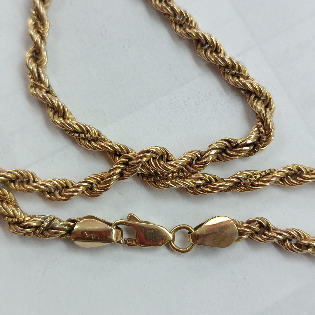 CADENA. ORO. 14 K 17.2 GRMS (SEMINUEVO)