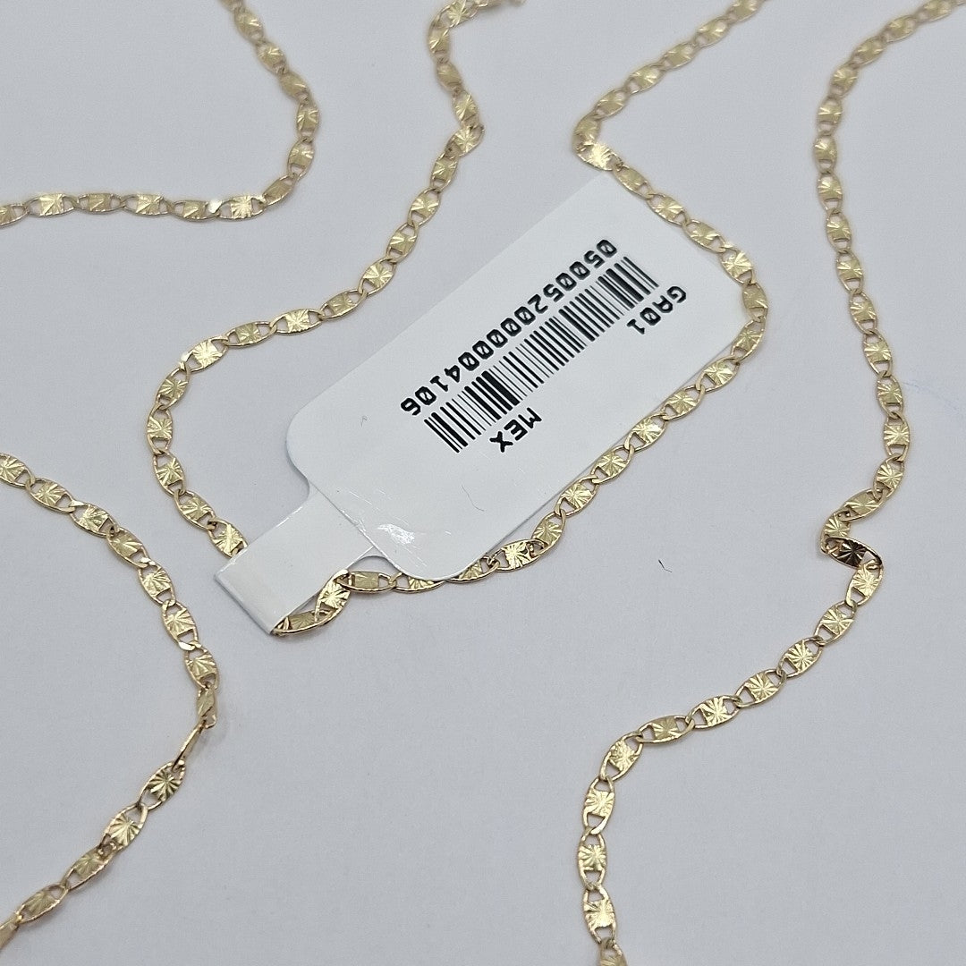 CADENA TEJIDO MARINERO 2.21GR 55 CM (NUEVO)