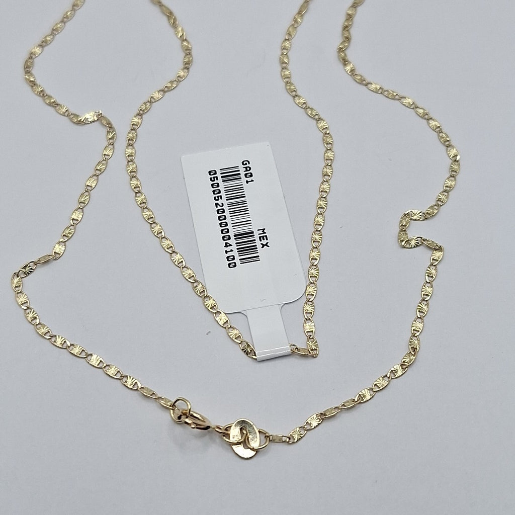 CADENA TEJIDO MARINERO 2.21GR 55 CM (NUEVO)