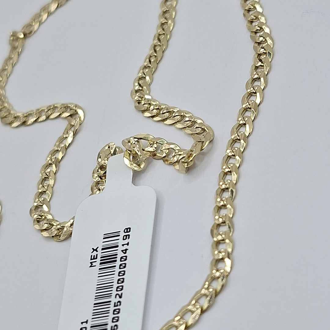 CADENA BARBADA DIAMANTADA 12.51GR 60 CM CM (NUEVO)