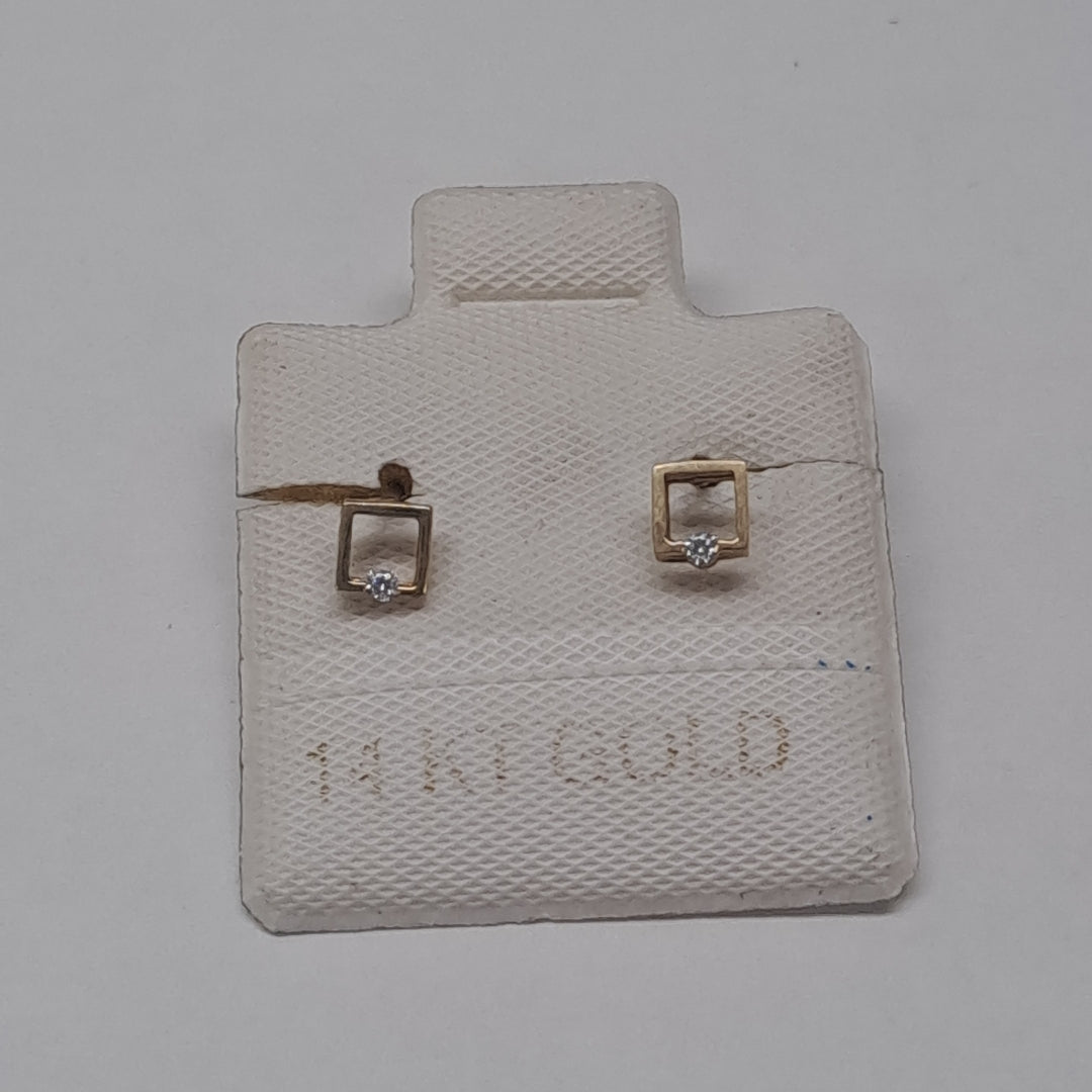 BROQUELES ORO 14K 1 (NUEVO)