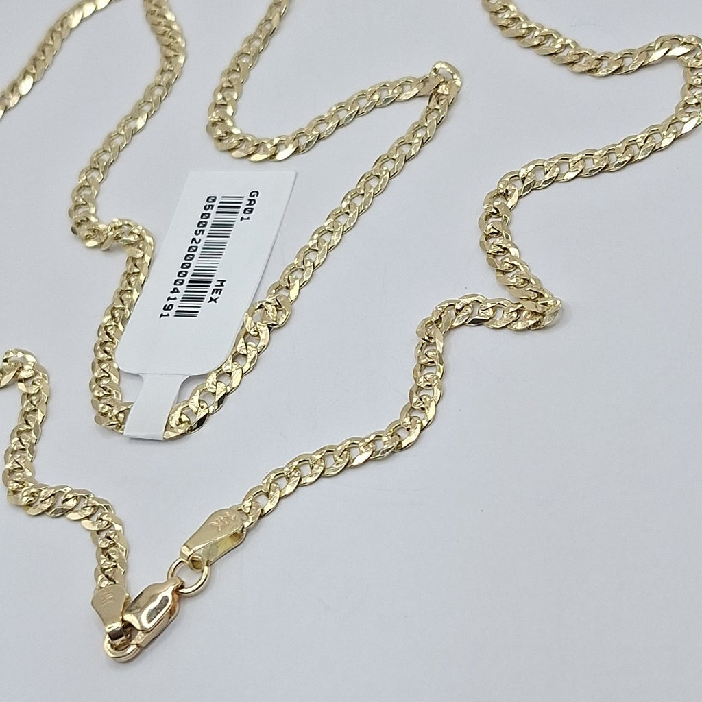 CADENA BARBADA DIAMANTADA 12.21GR 60 CM CM (NUEVO)