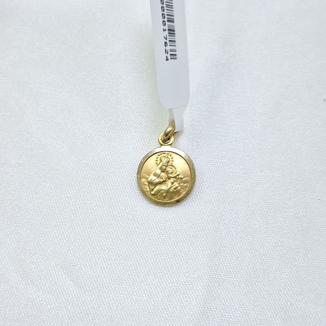 10287REL00000B955 FRD19 MEDALLA ESCAPULARIO ORO 14K 1.6GRS (NUEVO)
